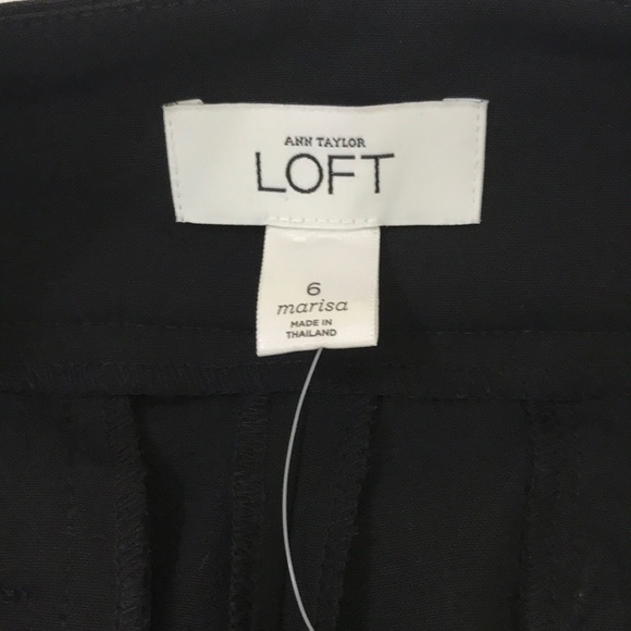 Ann Taylor Loft Black Marisa Crop Leg Stretch - Picture 9 of 10